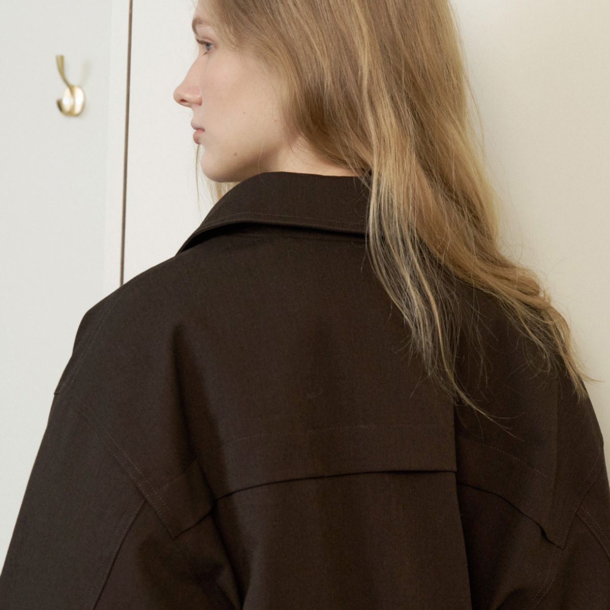 엘씨브이(LCVE) FUR COLLAR GOOSE DOWN JACKET_BROWN
