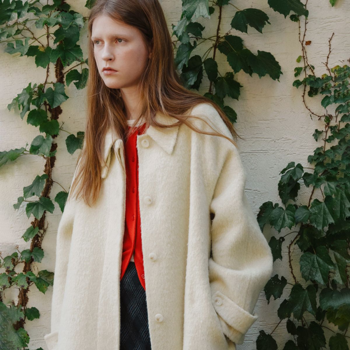 엘씨브이(LCVE) WOOL BALMACAAN LONG COAT_BUTTER CREAM