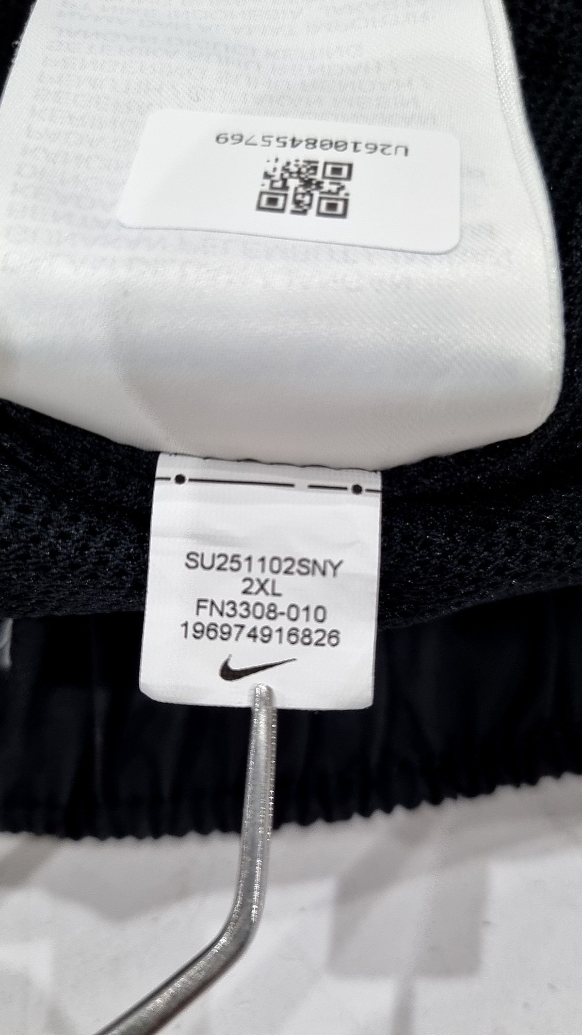 나이키(NIKE) 클럽 우븐 플로우 쇼츠 M - 블랙:화이트 / FN3308-010 XXL