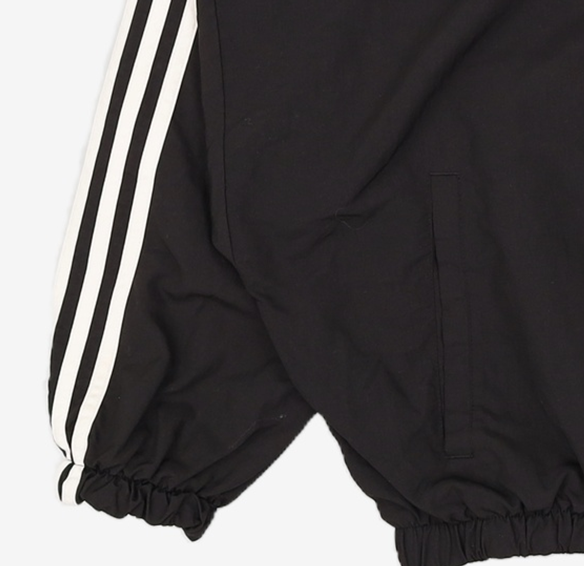 아디다스(ADIDAS) 에센셜 3S 우븐 윈드브레이커 - 블랙 HT3399 L