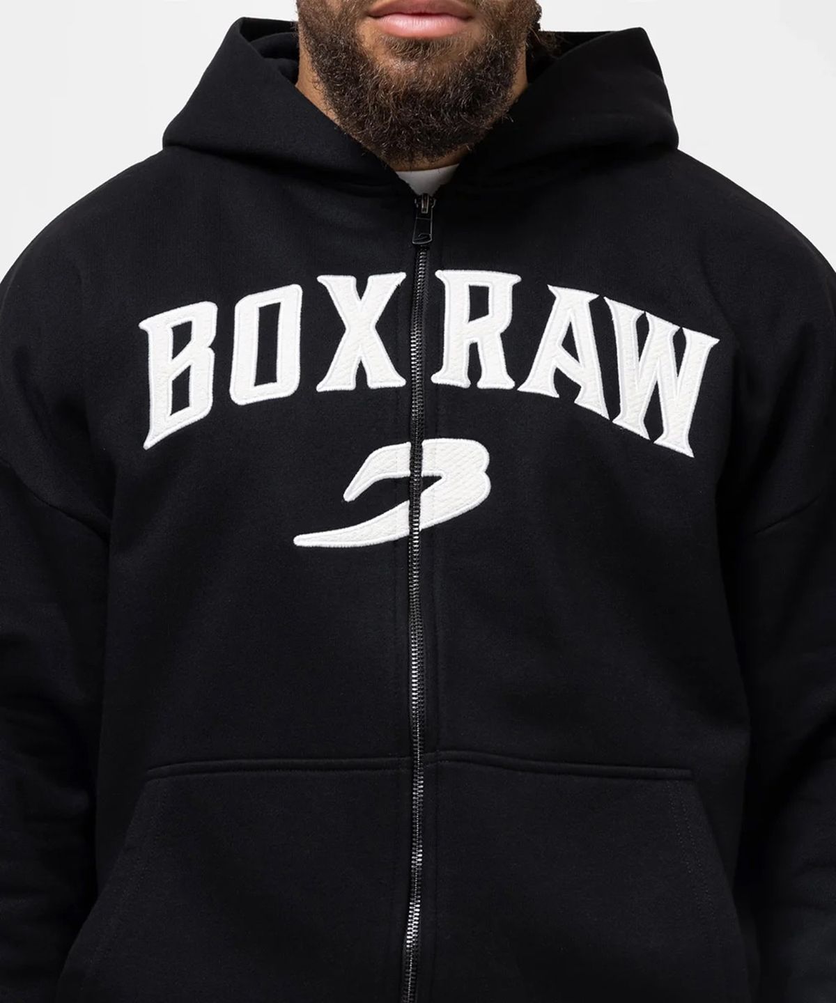 복스로(BOXRAW) 이스트 스트리트 집업 후디 - 남성 M BXRW-U-ESZU [블랙]