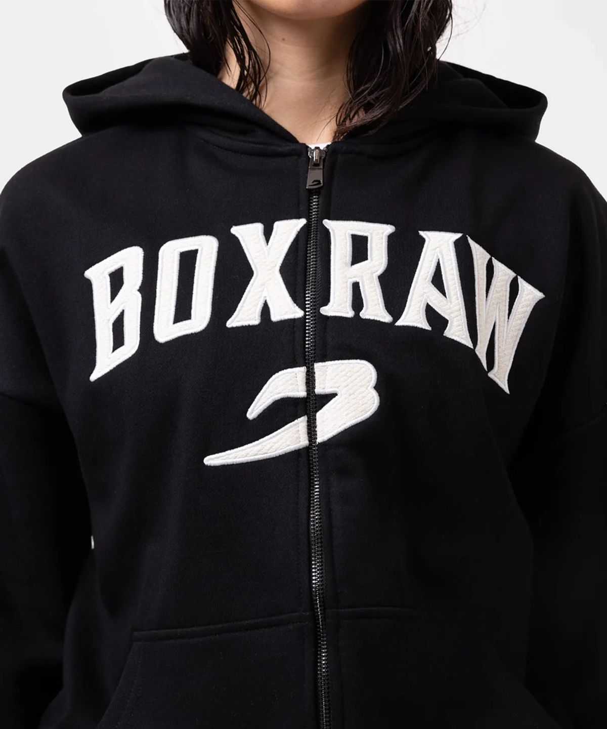 복스로(BOXRAW) 이스트 스트리트 집업 후디 - 여성 W BXRW-U-ESZU-W [블랙]
