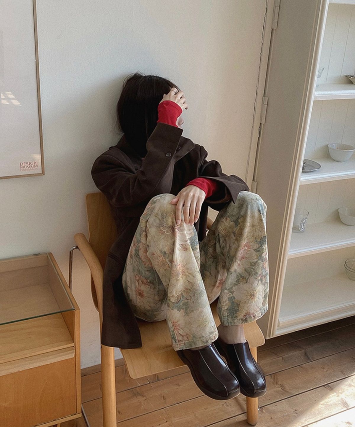 무드앤플(MOODNPLE) Navie 러버솔 슬라이드 뮬 2color 2cm