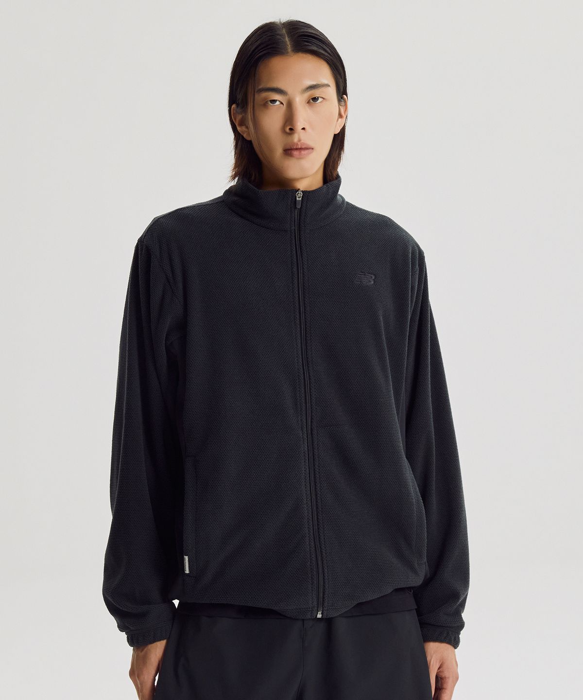 뉴발란스(NEW BALANCE) NBMDG42913 / UNI 에센셜 기모 플리스 집업 (BLACK)