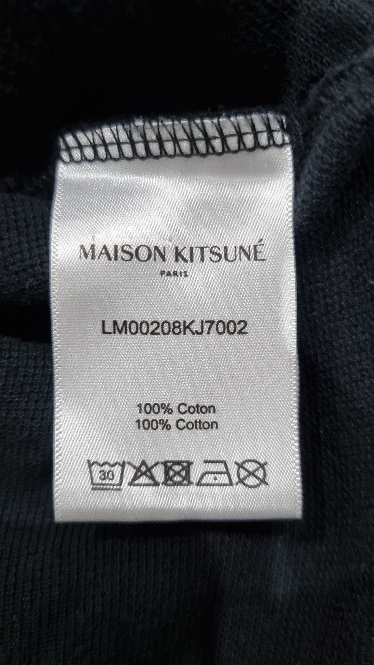 메종 키츠네(MAISON KITSUNE) 폭스 헤드 패치 레귤러 반소매 폴로 셔츠 M