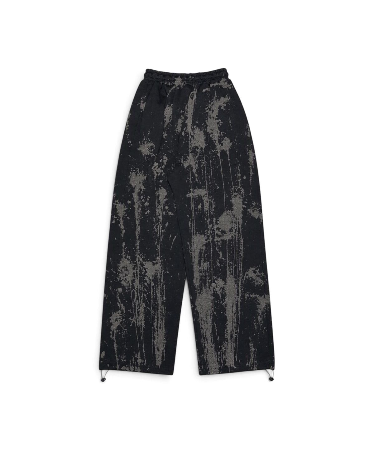 본슬리피(BORN SLIPPY) Drip Acid Wide Sweat Pants (Black)