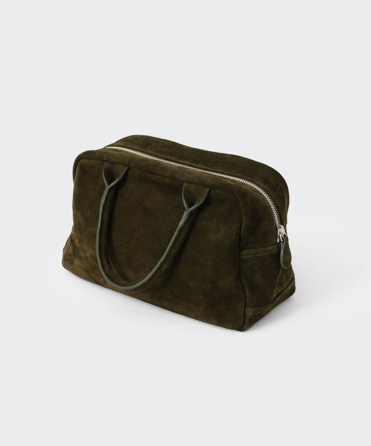 코스모스(COSMOSS) SUEDE BOSTON BAG (DARK BROWN)
