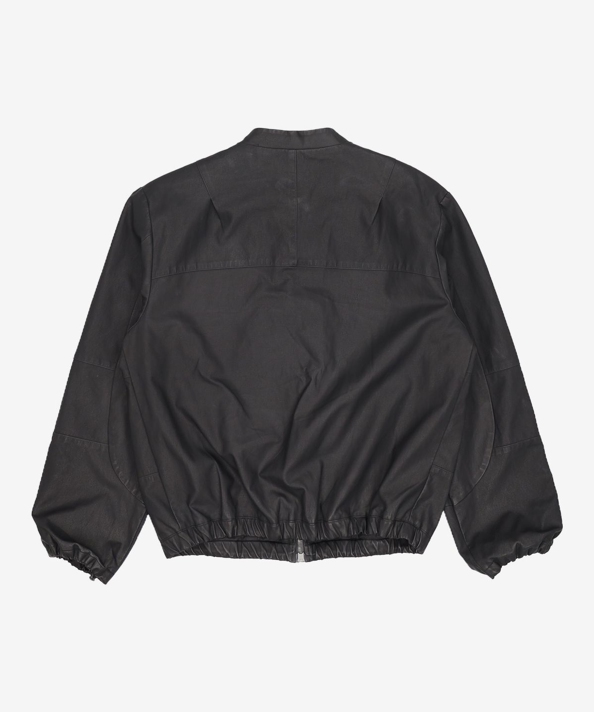 해칭룸(HATCHINGROOM) Square Jacket Faux Leather Black 2