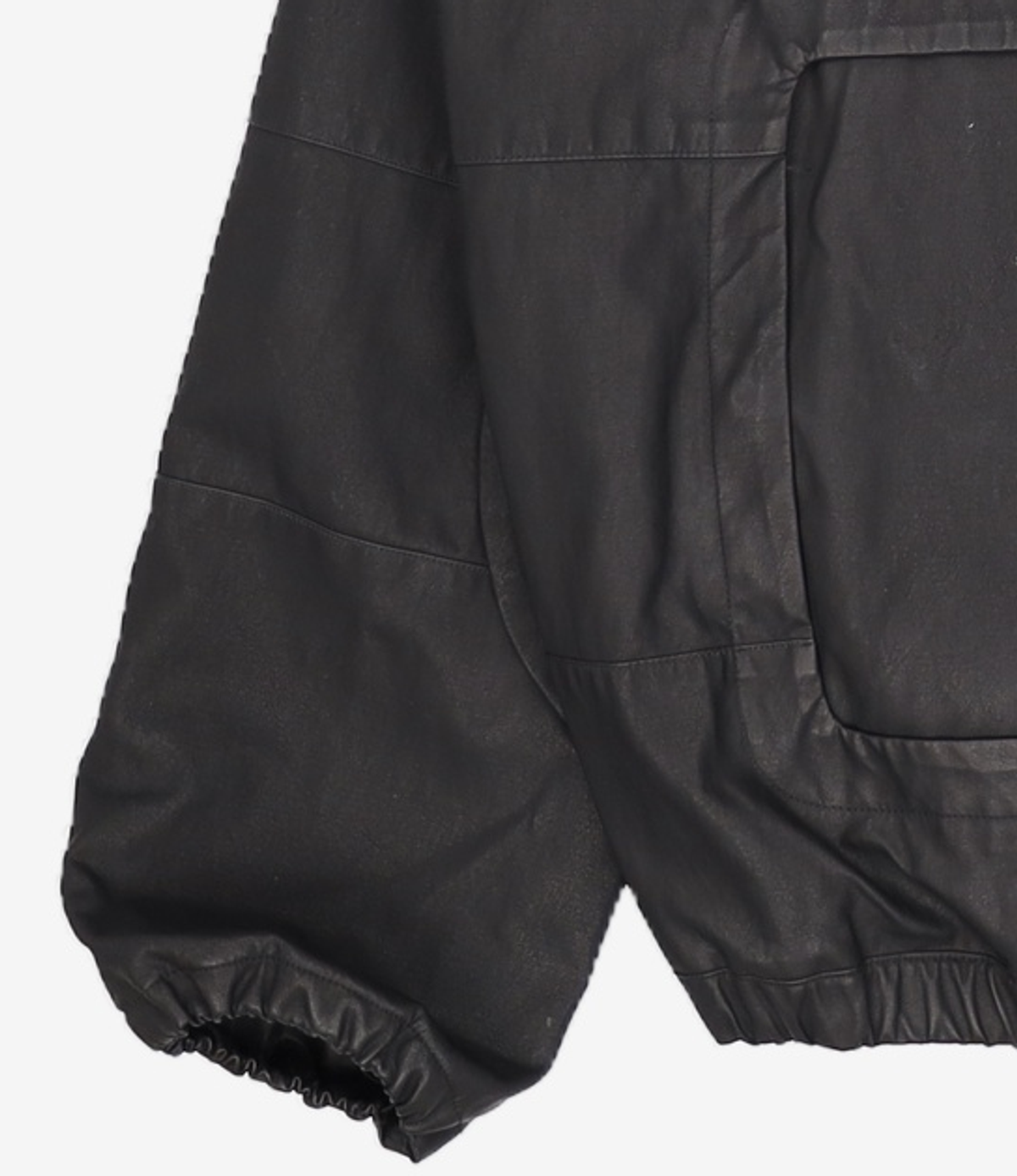 해칭룸(HATCHINGROOM) Square Jacket Faux Leather Black 2