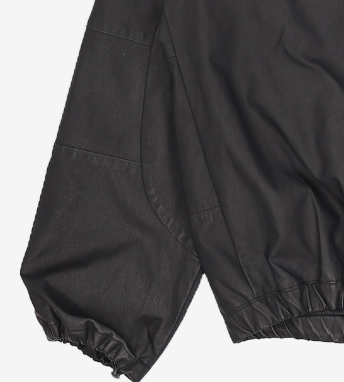해칭룸(HATCHINGROOM) Square Jacket Faux Leather Black 2