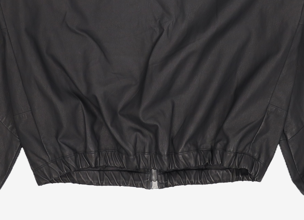 해칭룸(HATCHINGROOM) Square Jacket Faux Leather Black 2