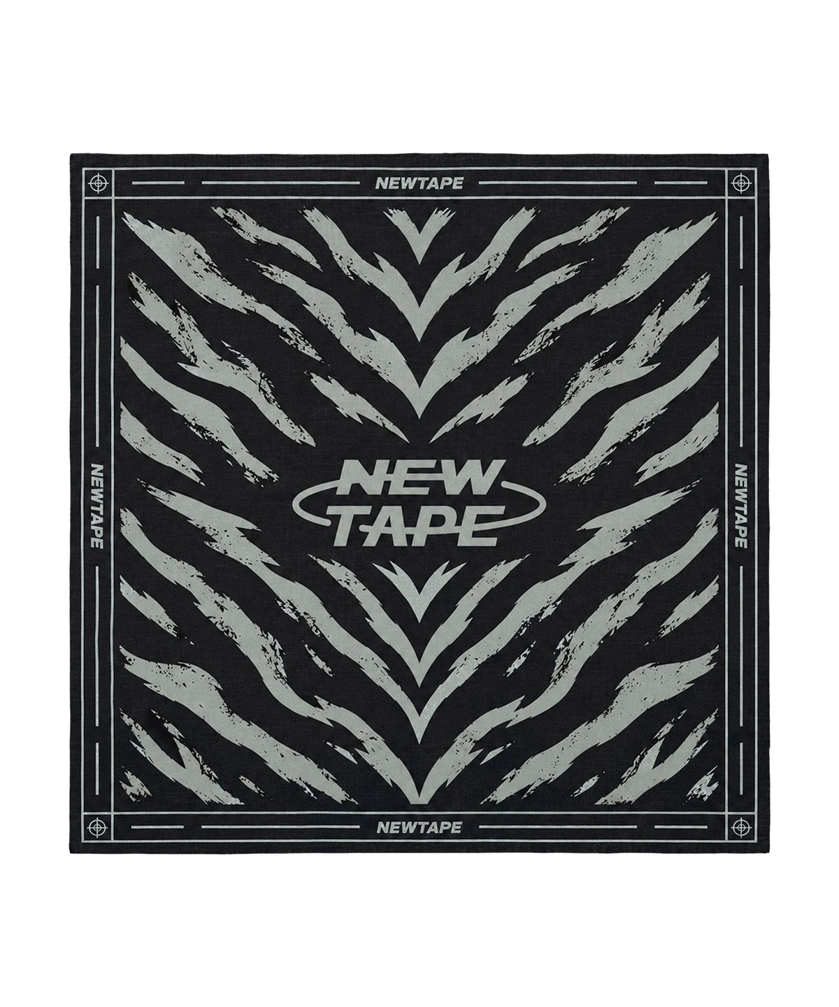 뉴테입(NEWTAPE) 와일드 코튼 반다나 - 타이거 블랙