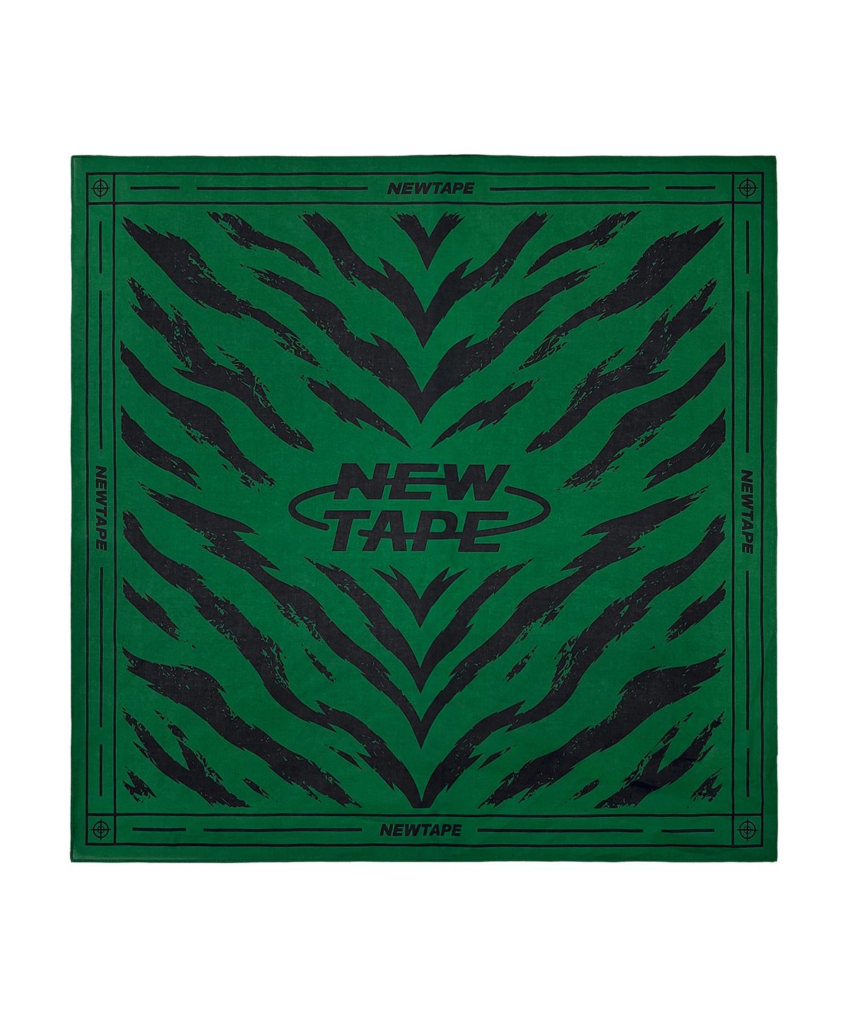 뉴테입(NEWTAPE) 와일드 코튼 반다나 - 타이거 그린