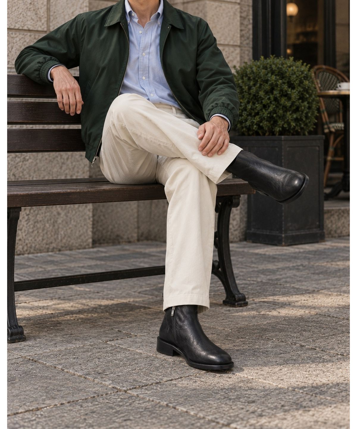 올클래식(ALLCLASSIC) Travie Zip-up Boots #1205 [Black]