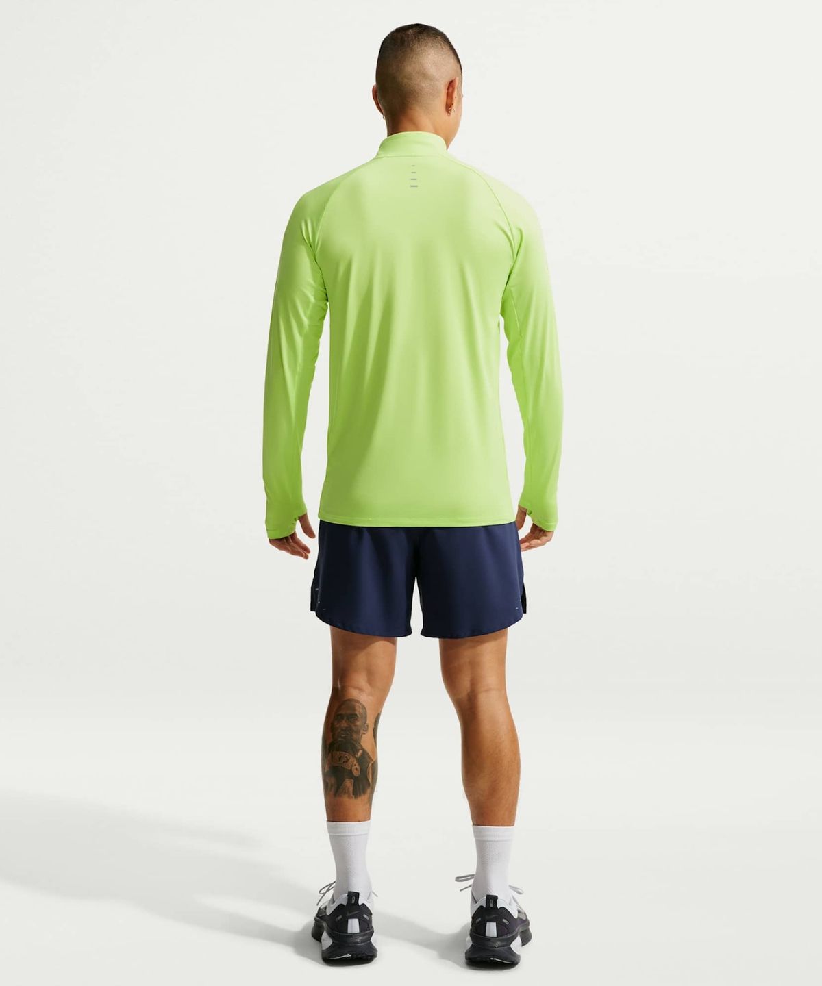나이키(NIKE) 스트라이드 드라이 핏 하프집 러닝 미드 레이어 M - 라이트 레몬 트위스트 / HV2181-736