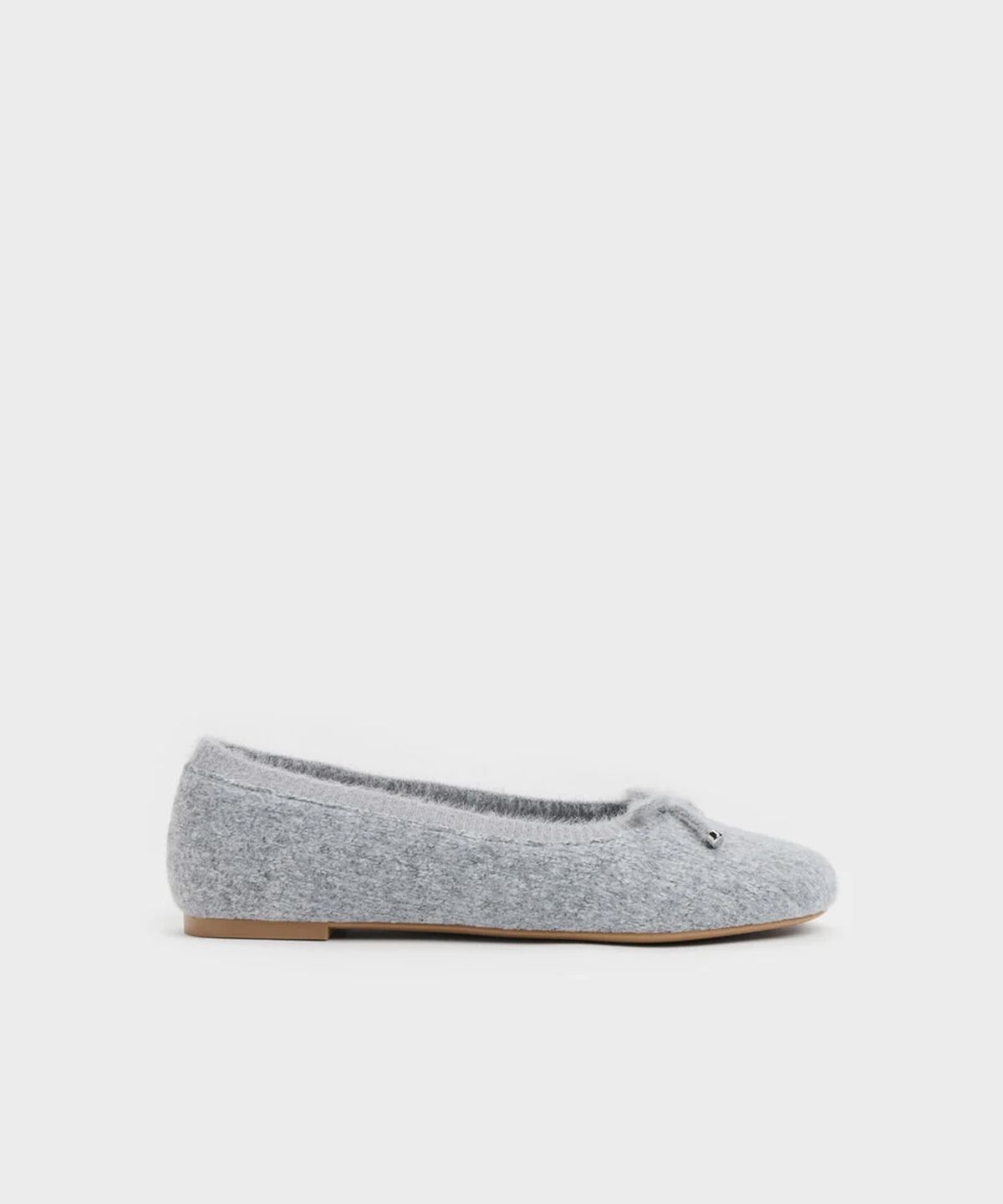 찰스앤키스(CHARLES & KEITH) 니트 보우 발레 플랫 2colors CK1-70920246