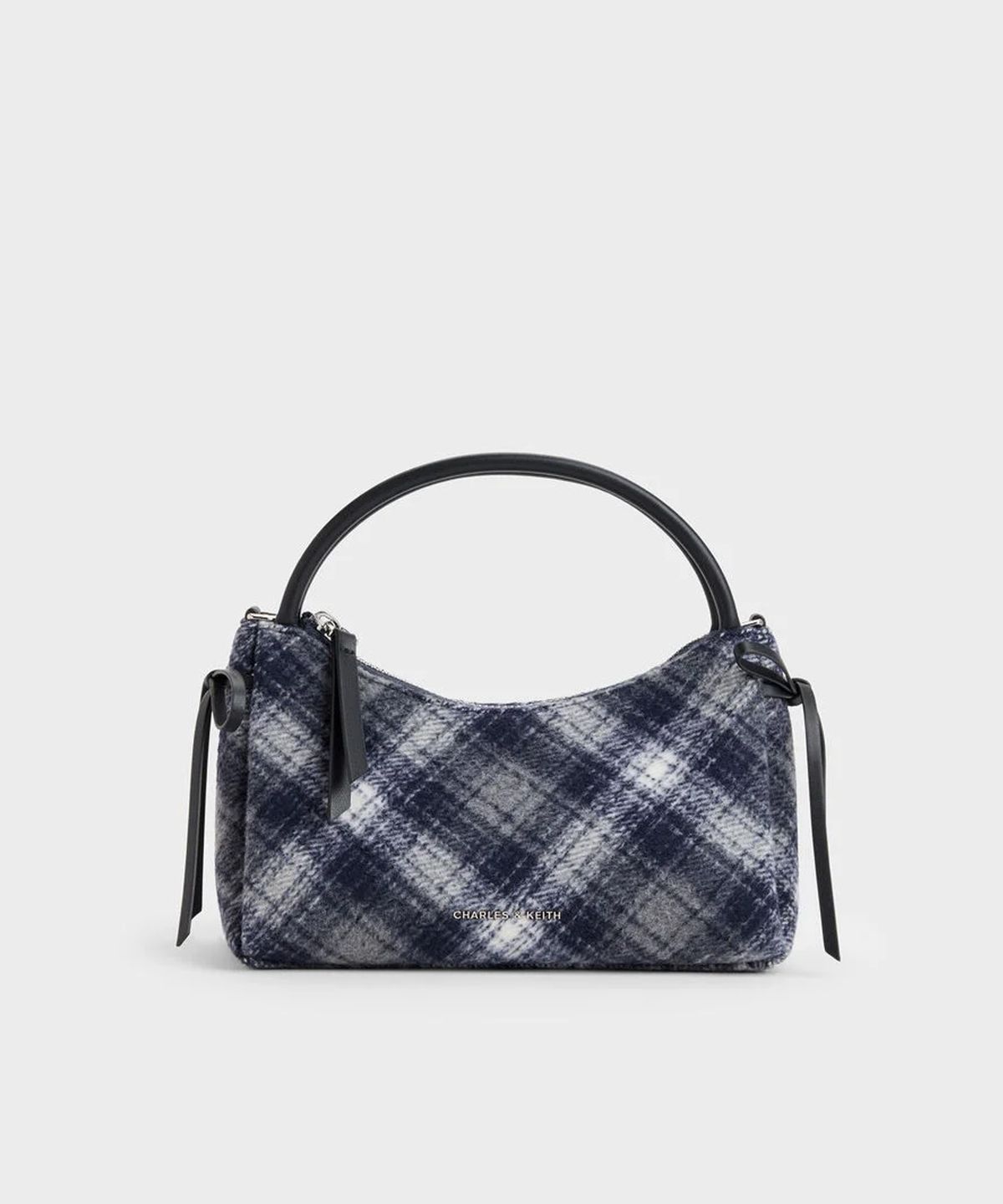 찰스앤키스(CHARLES & KEITH) 헤이즐 체크 탑 핸들 백 CK2-30160255-E