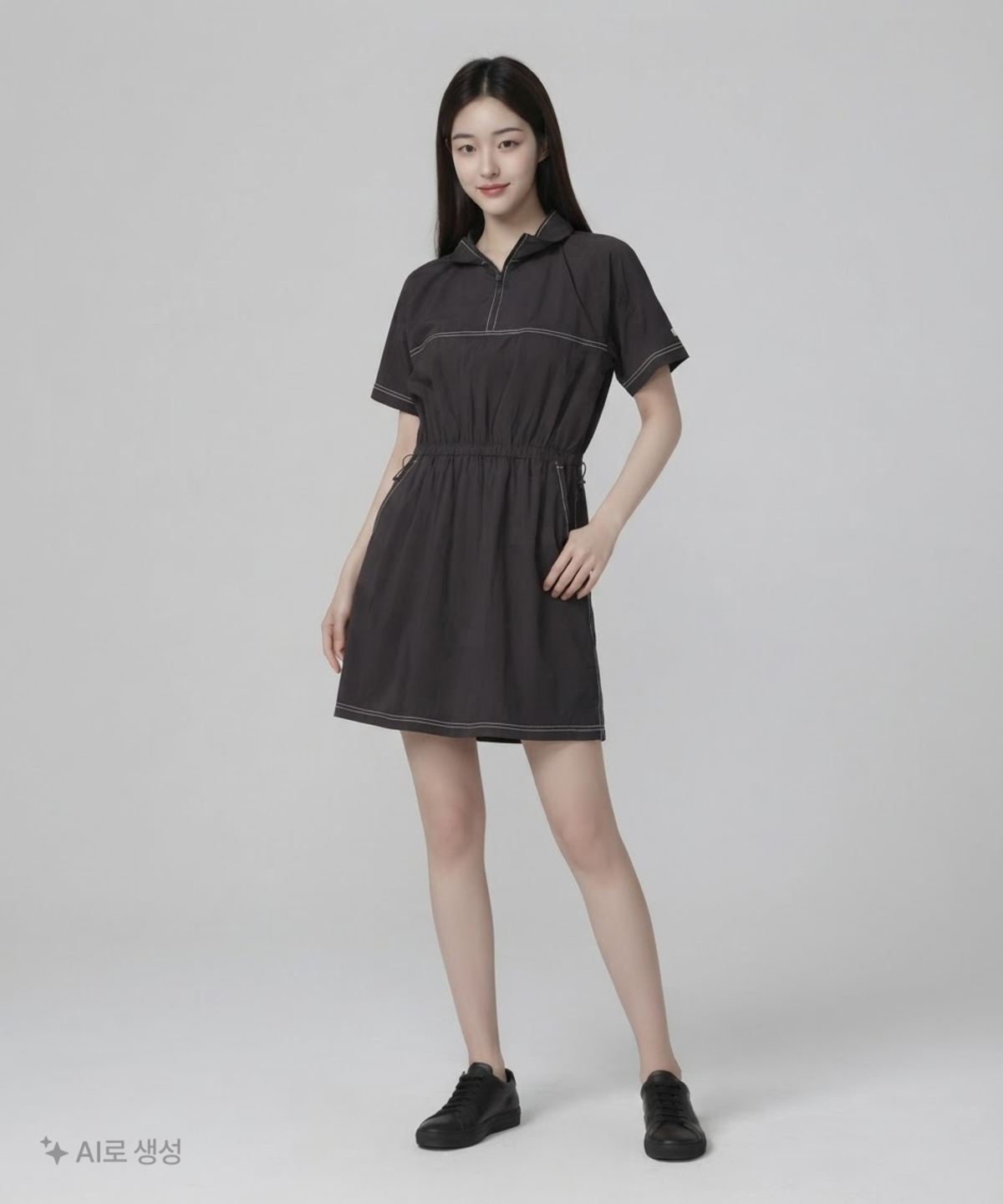 코오롱스포츠(KOLON SPORT) 여성 스티치 아노락 원피스 100