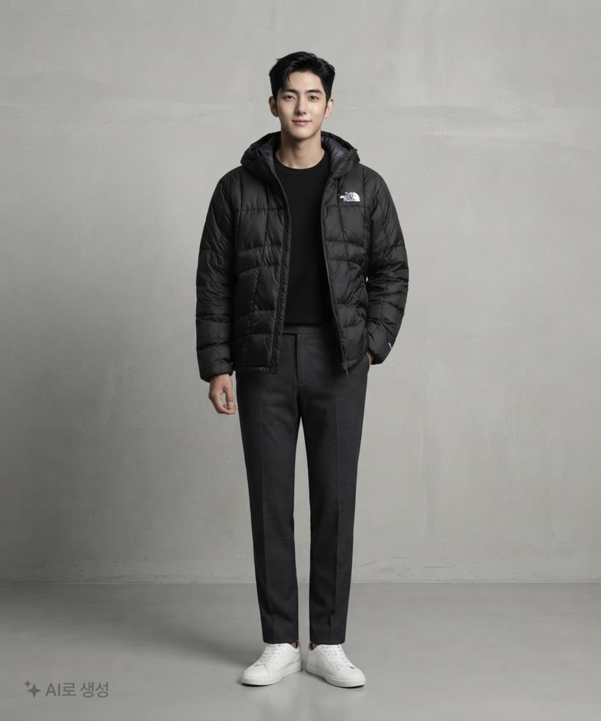노스페이스(THE NORTH FACE) NJ3NR54M 화이트라벨 웨이브 LT 온 자켓 REAL BLACK L