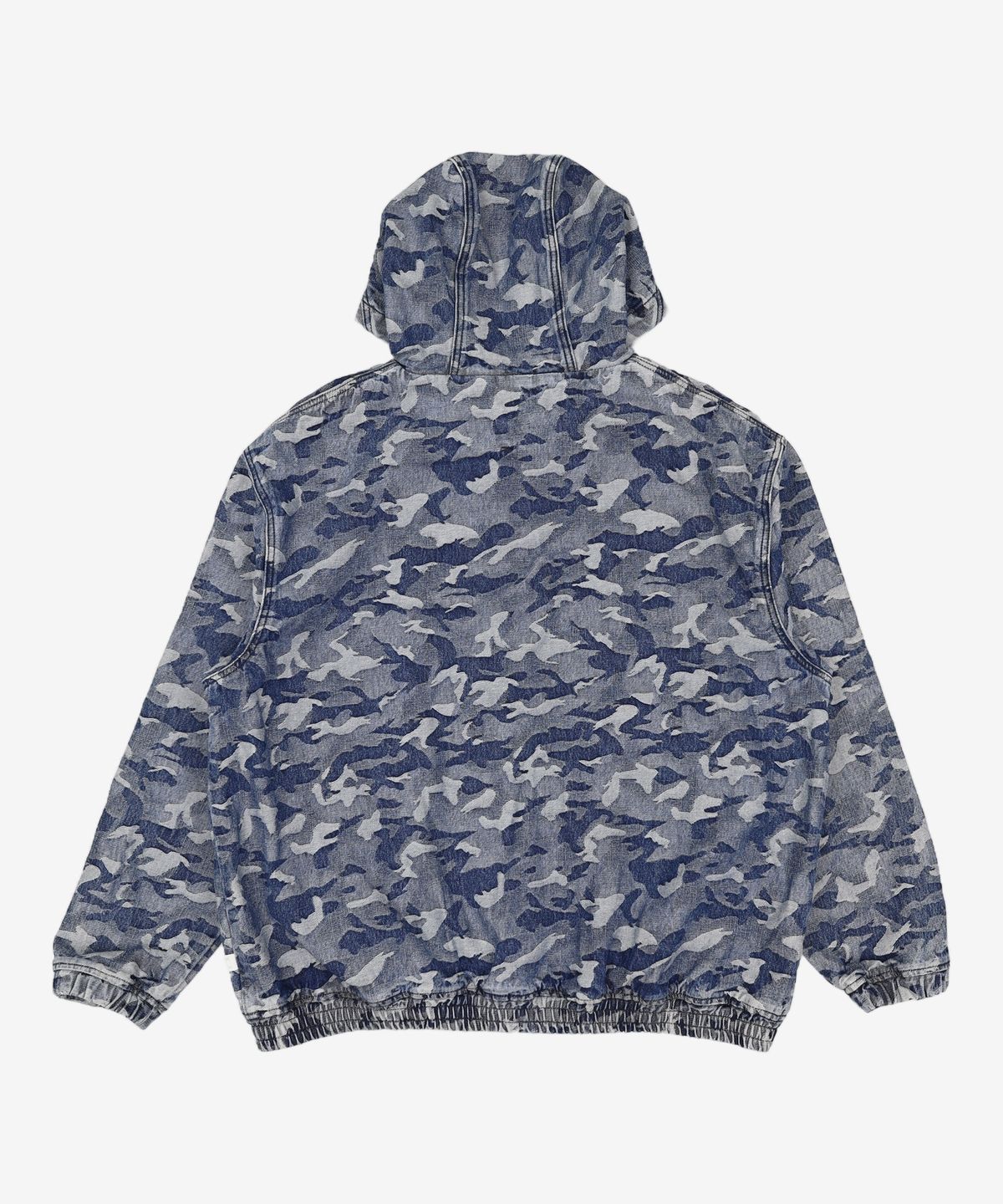 크리틱(CRITIC) DEVIL EARS CAMO WASHING SET UP DENIM HOODY ZIP UP BLUE XL
