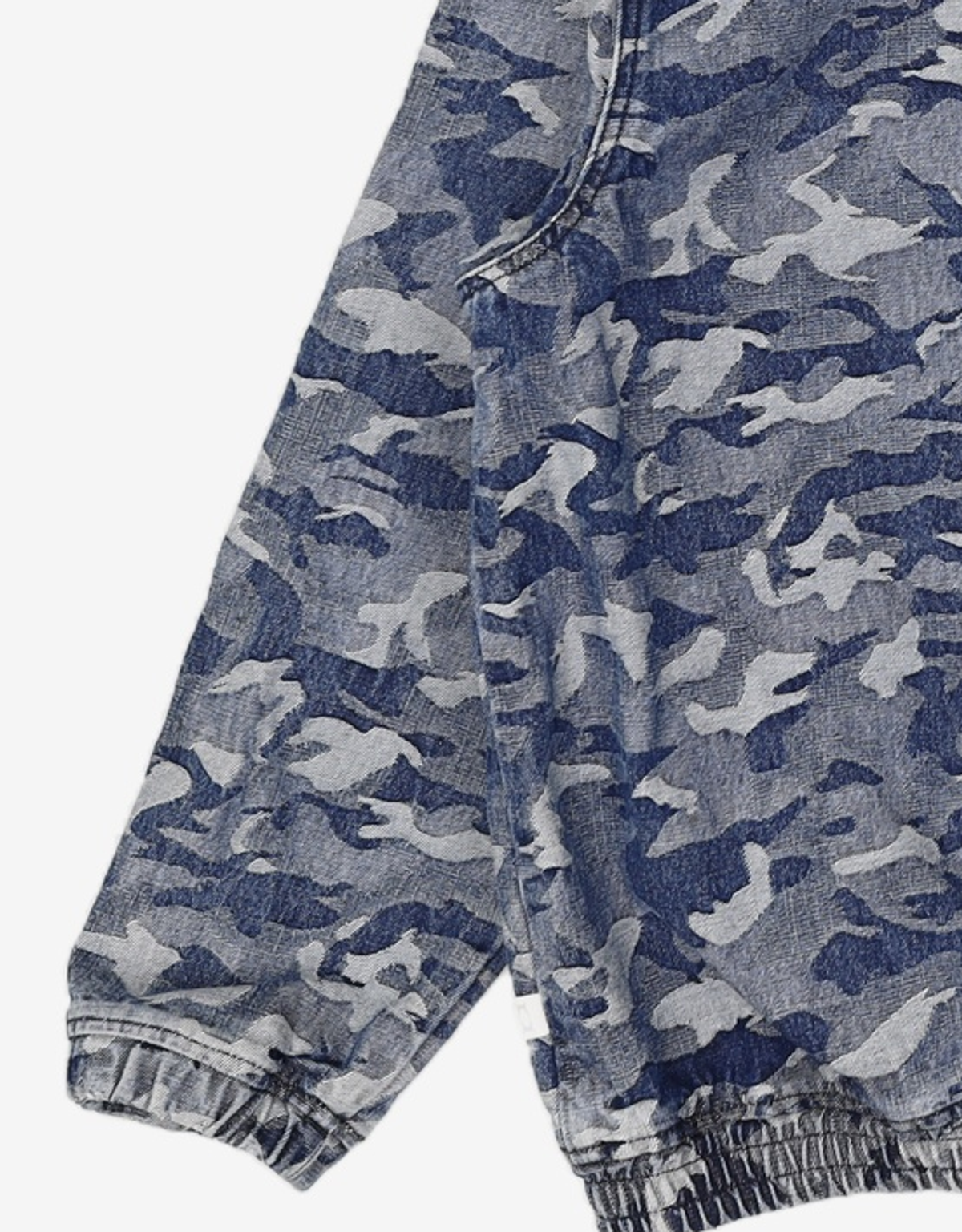 크리틱(CRITIC) DEVIL EARS CAMO WASHING SET UP DENIM HOODY ZIP UP BLUE XL