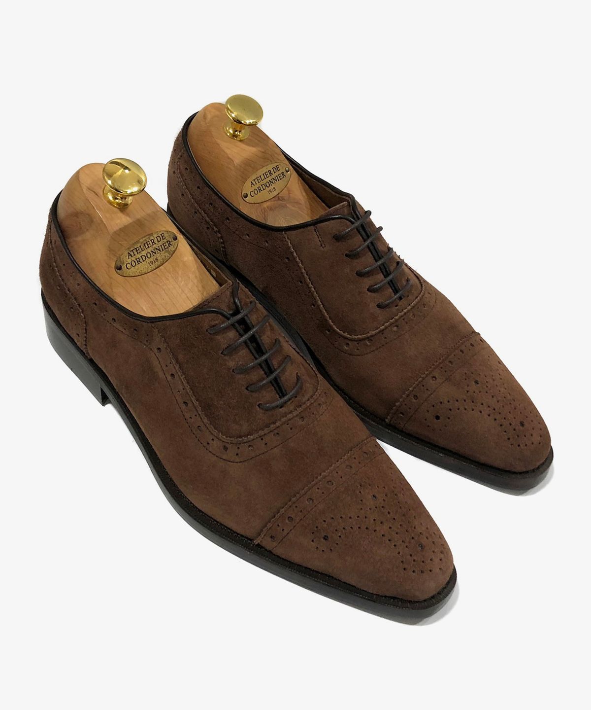 조앤슈(JOENSHOE) 헤리티지 스웨이드 브로깅 옥스퍼드 초코브라운