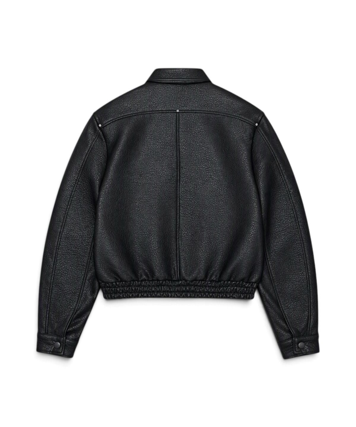 본슬리피(BORN SLIPPY) Sexy Wolf Grain Leather Blouson (Black)