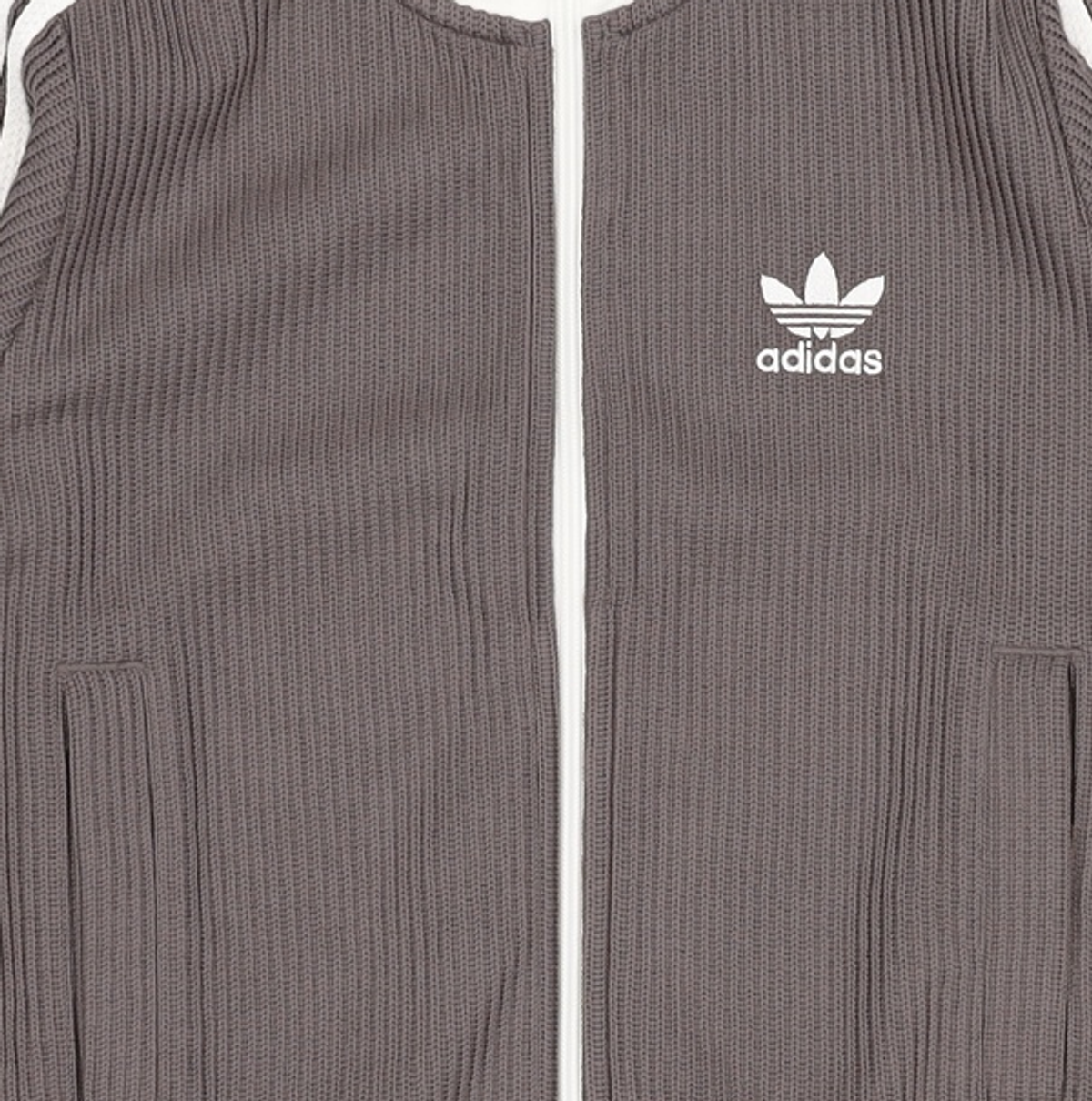 아디다스(ADIDAS) 니트 트랙탑  - 차콜 / KC2650 XS