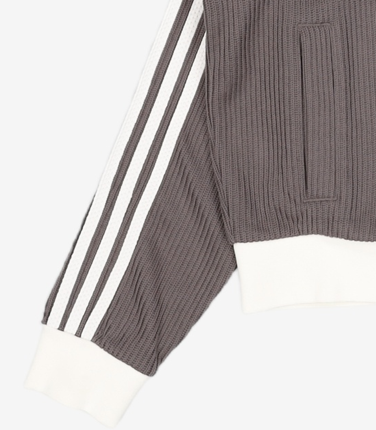 아디다스(ADIDAS) 니트 트랙탑  - 차콜 / KC2650 XS