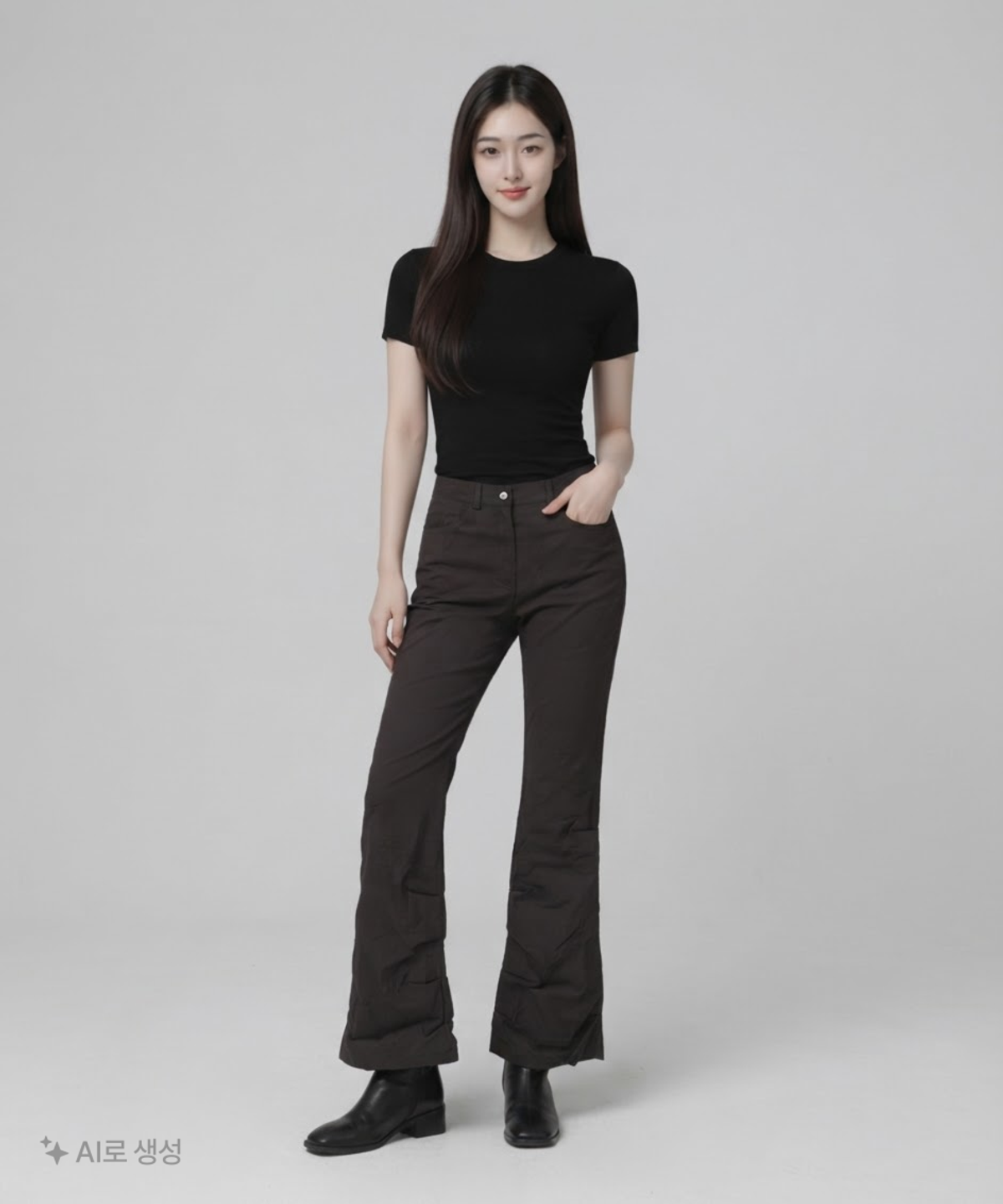 미세키서울(MISEKI SEOUL) Cotton shirring bootscut pants 2