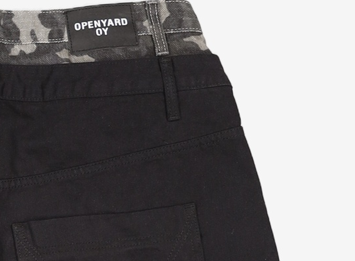 오픈야드(오와이)(OPENYARD(OY)) LAYERED WAIST WIDE VOLUME PANTS L