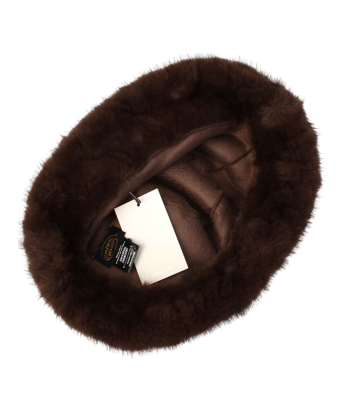 유니버셜 케미스트리(UNIVERSAL CHEMISTRY) Baby Fur Brown Bucket Hat 버킷햇