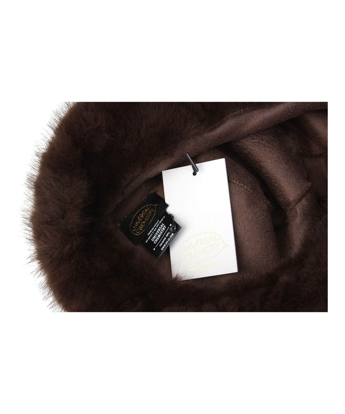 유니버셜 케미스트리(UNIVERSAL CHEMISTRY) Baby Fur Brown Bucket Hat 버킷햇