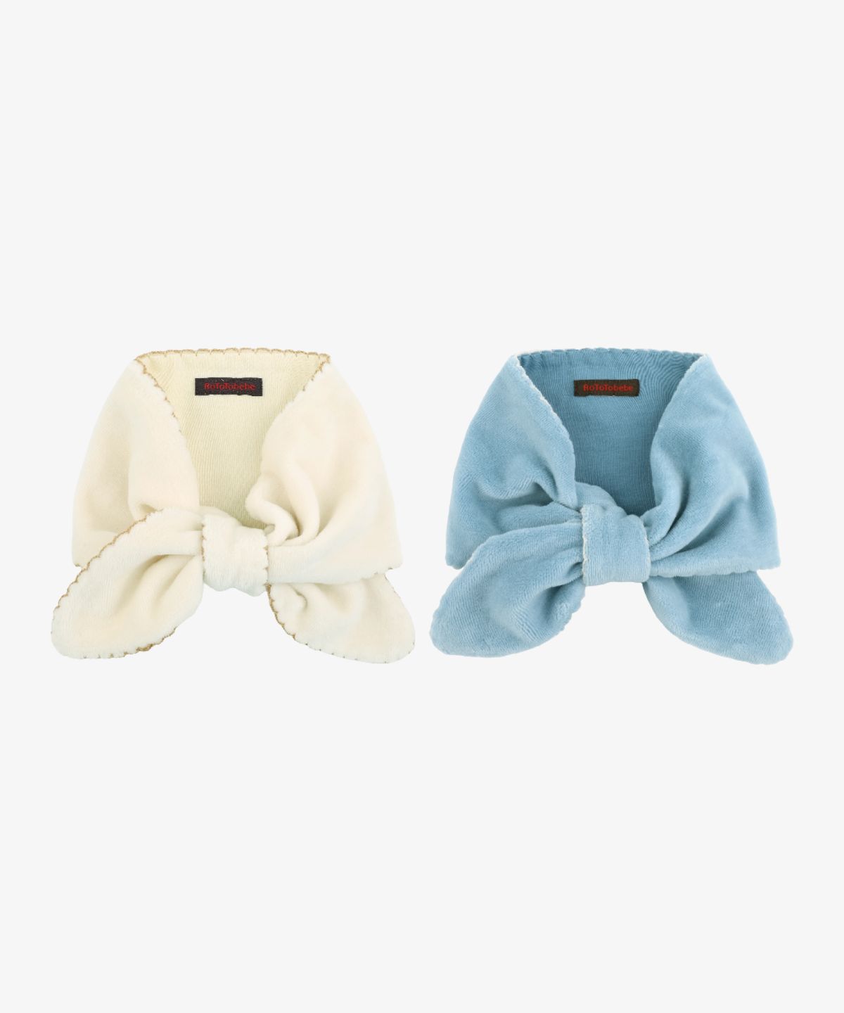 로토토베베(ROTOTOBEBE) 아뜰리에 벨로아 리본 스카프 (2 color)