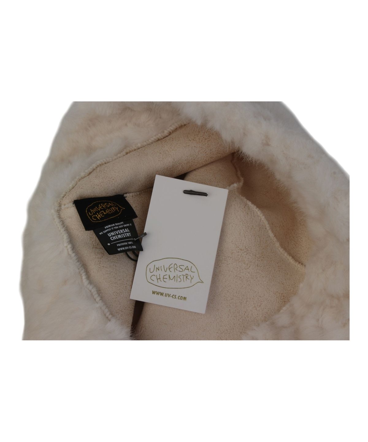 유니버셜 케미스트리(UNIVERSAL CHEMISTRY) Baby Fur Ivory Bucket Hat 버킷햇