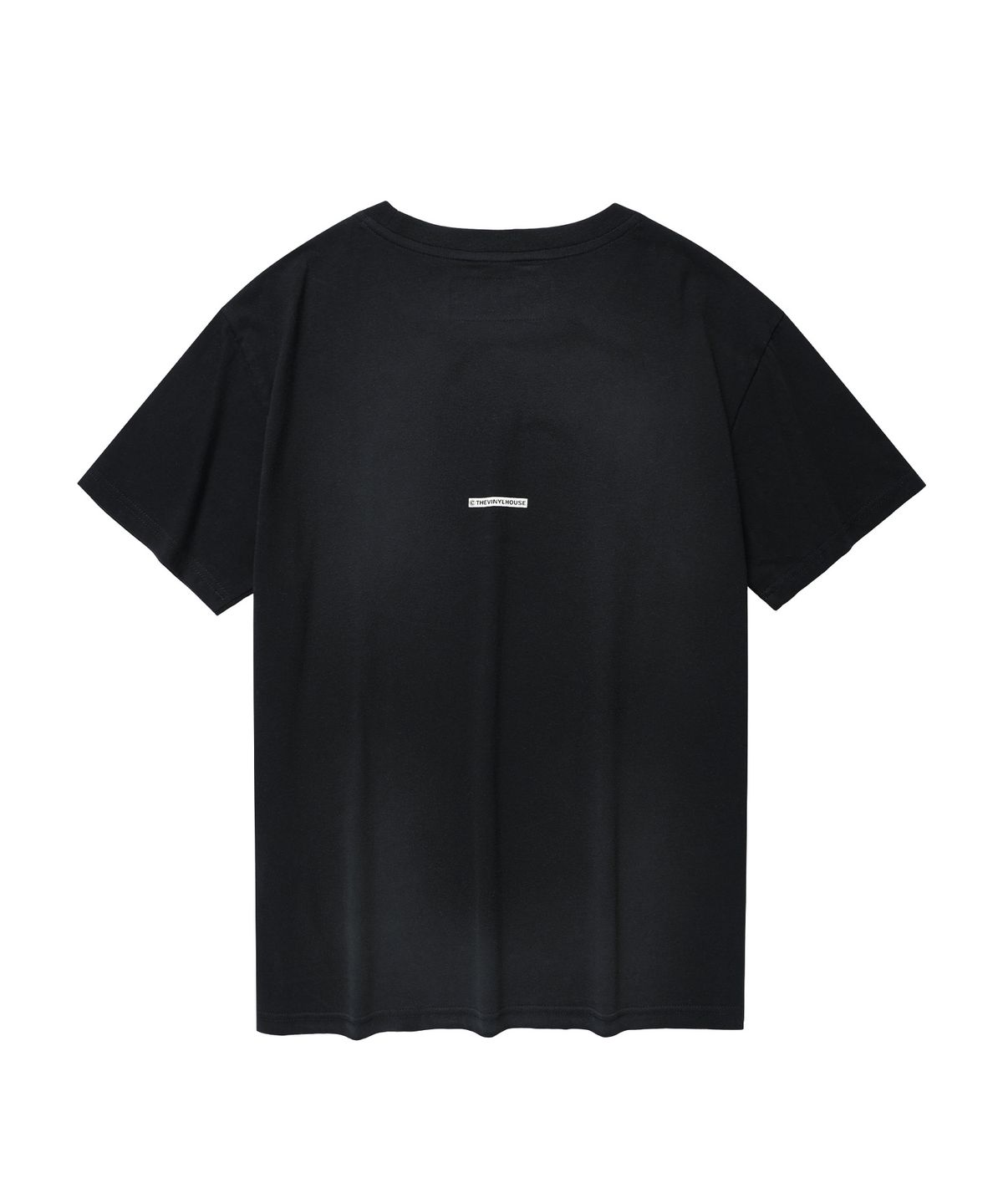 더바이닐하우스(THEVINYLHOUSE) [더바이닐하우스 X 엑디즈] FADED LOGO TEE BLACK