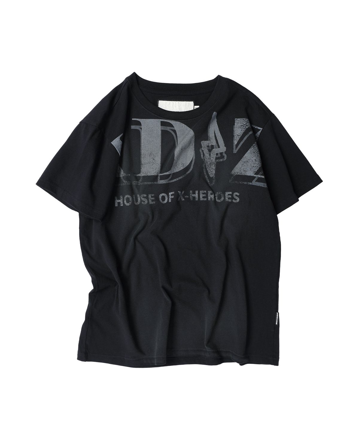 더바이닐하우스(THEVINYLHOUSE) [더바이닐하우스 X 엑디즈] FADED LOGO TEE BLACK