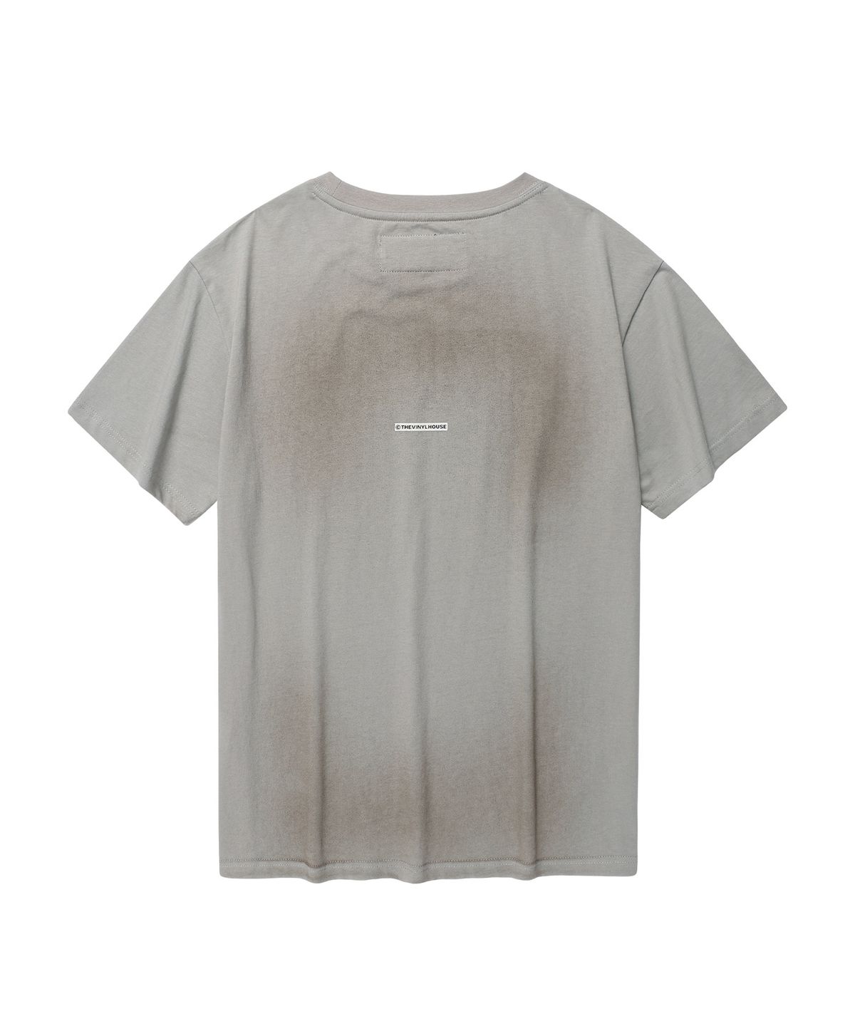 더바이닐하우스(THEVINYLHOUSE) [더바이닐하우스 X 엑디즈] FADED LOGO TEE GREY