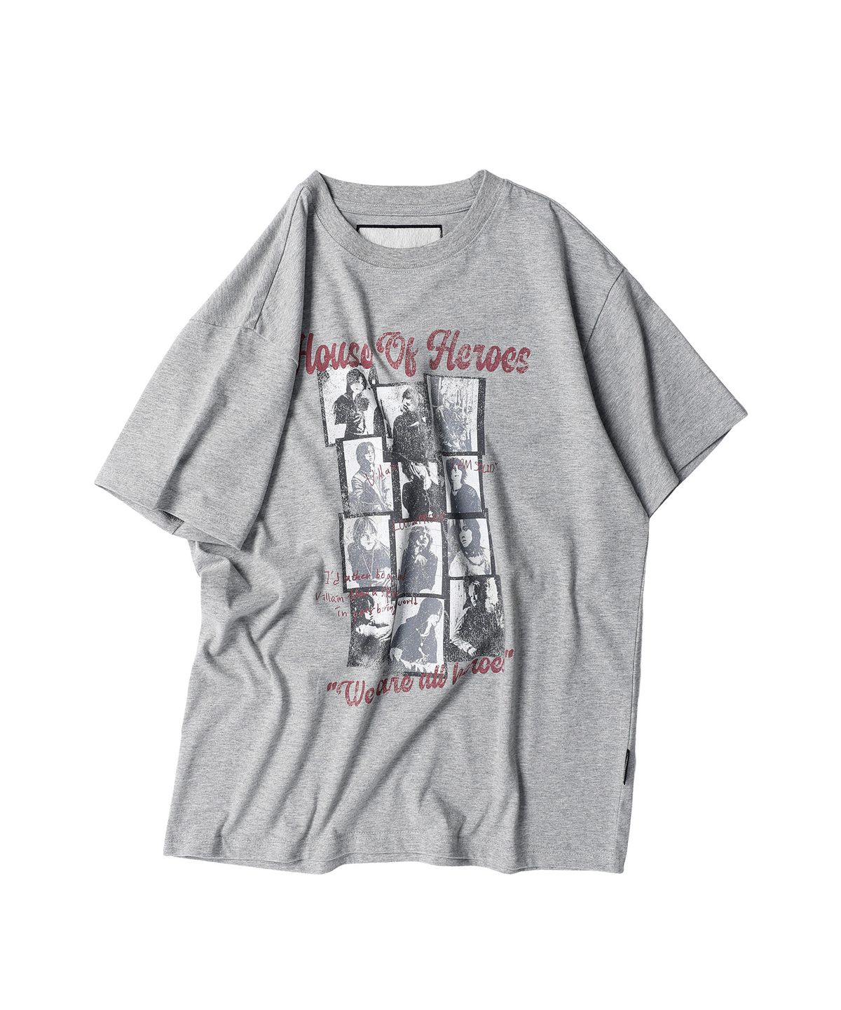 더바이닐하우스(THEVINYLHOUSE) [더바이닐하우스 X 엑디즈] HOUSE OF HERO TEE GREY