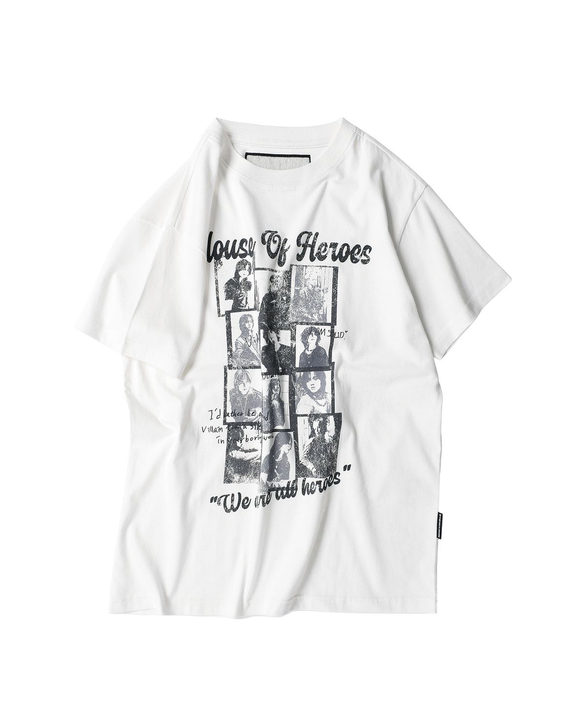 더바이닐하우스(THEVINYLHOUSE) [더바이닐하우스 X 엑디즈] HOUSE OF HERO TEE WHITE