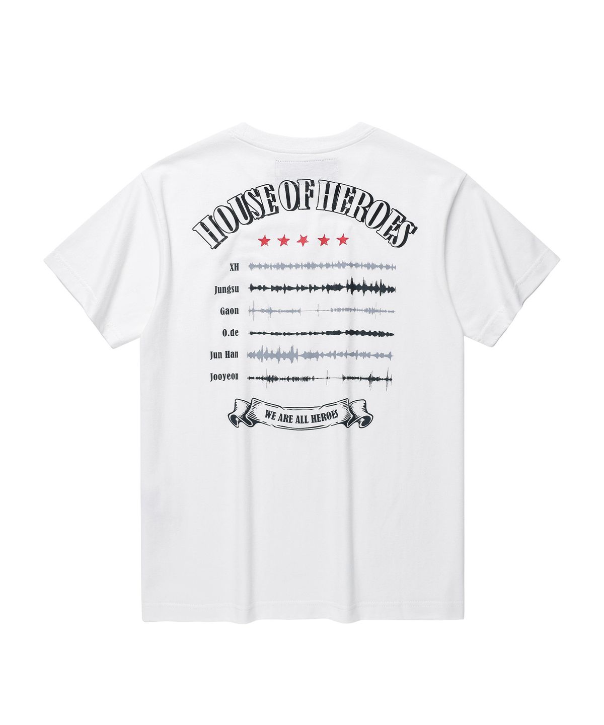 더바이닐하우스(THEVINYLHOUSE) [더바이닐하우스 X 엑디즈] SOUND WAVE TEE WHITE
