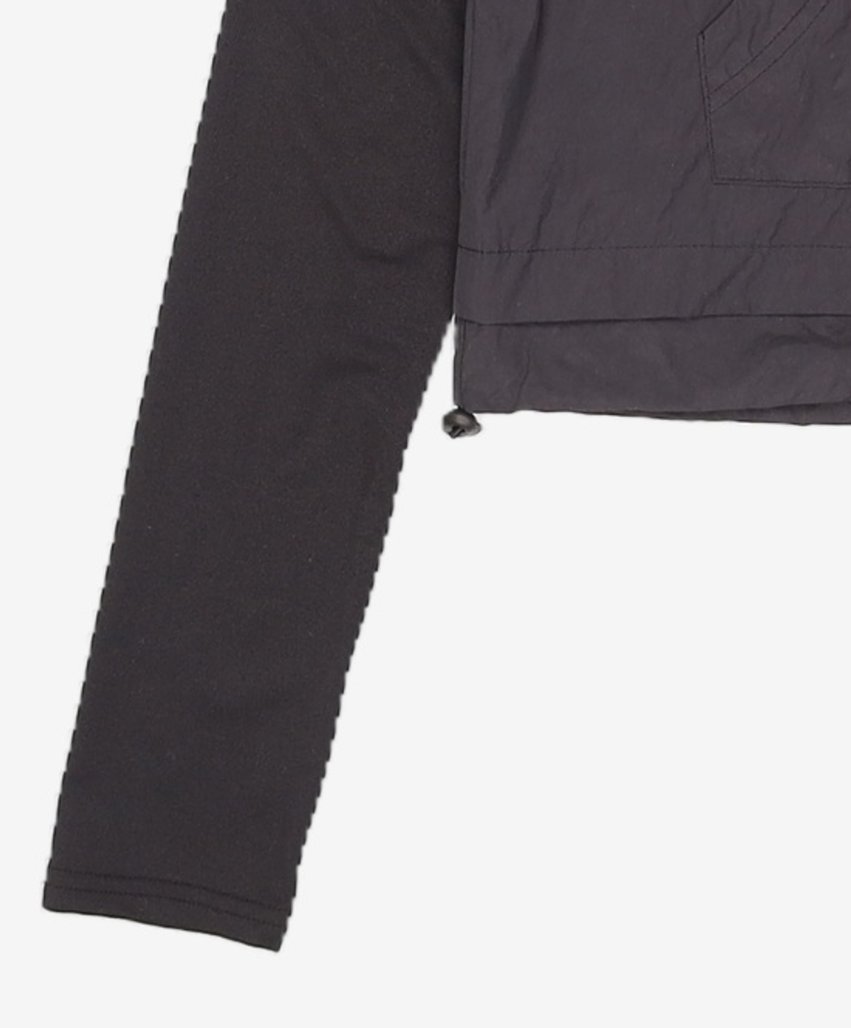 미세키서울(MISEKI SEOUL) Long sleeves layered hoodie BLACK OS
