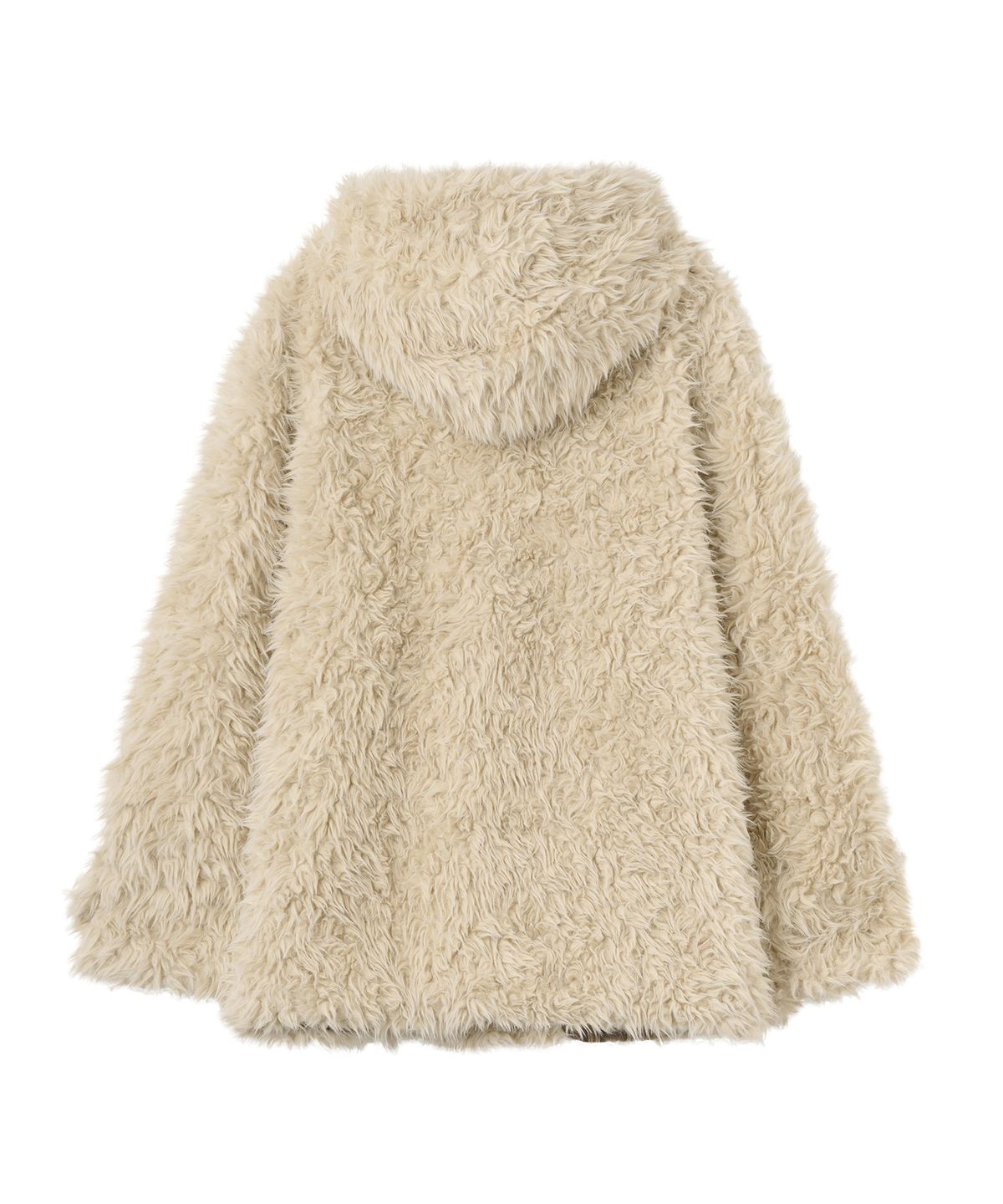 아메스 월드와이드(AMES-WORLDWIDE) DUFFLE TEDDY FUR COAT BEIGE