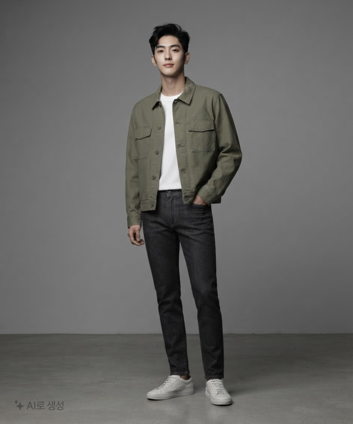 무신사 스탠다드(MUSINSA STANDARD) 백 사틴 오피서 재킷 L