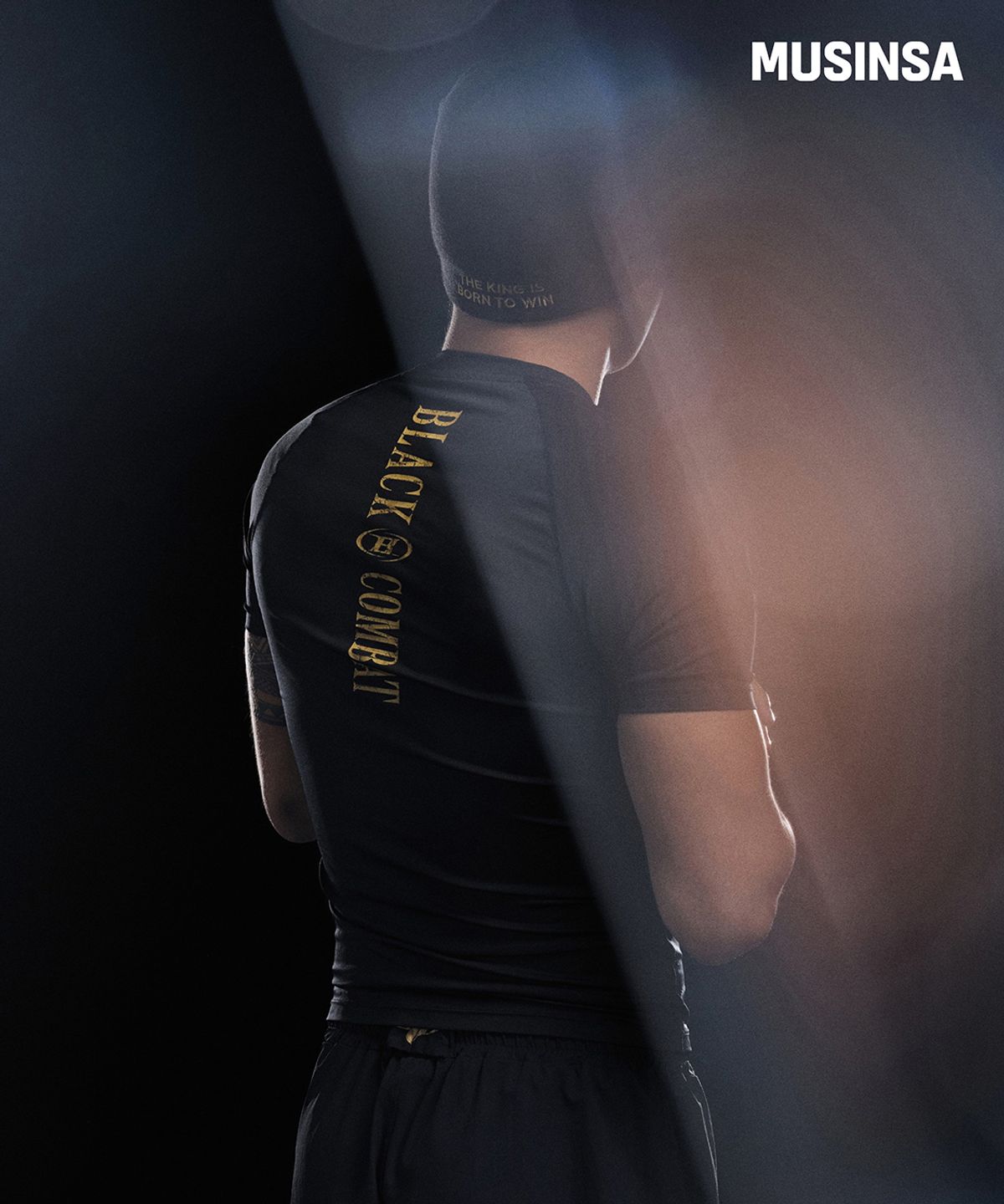 본투윈(BORN TO WIN) [BORNTOWIN X BLACK COMBAT] THE KING SHORTS [BLACK]