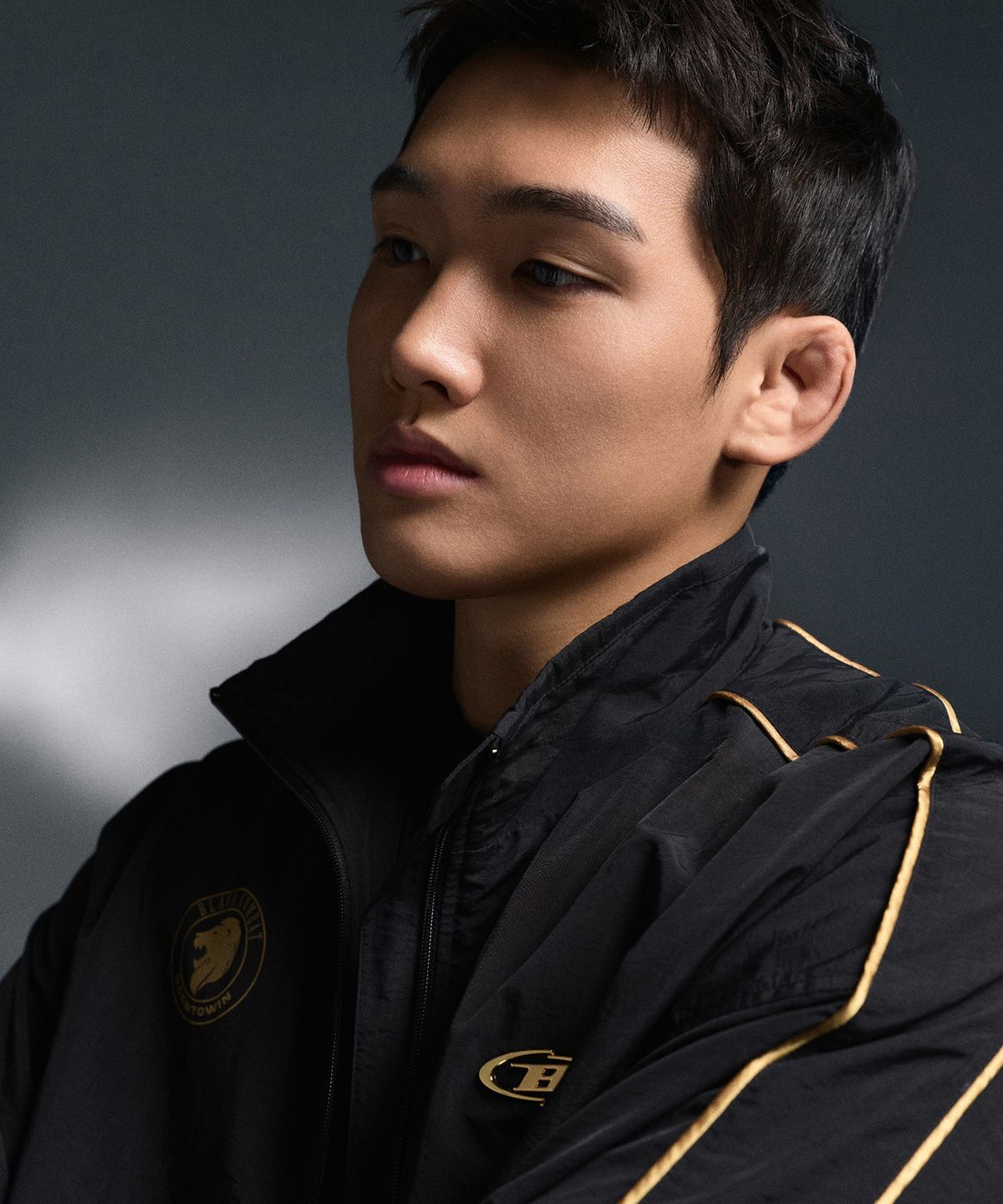본투윈(BORN TO WIN) [BORNTOWIN X BLACK COMBAT] WIND BREAKER JACKET [BLACK]