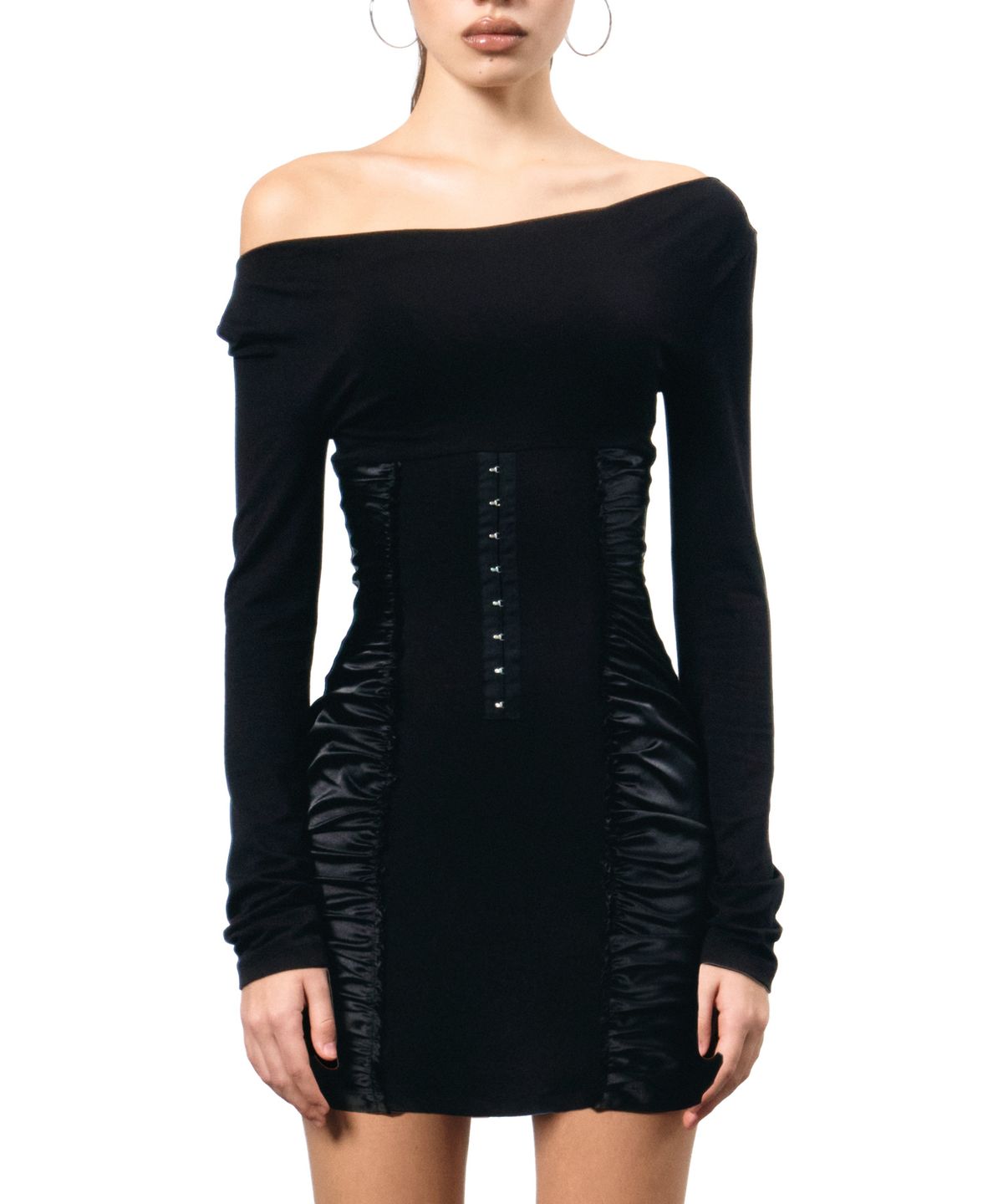힐다(HILLDA) Sienna Corset Mini Dress [Black]