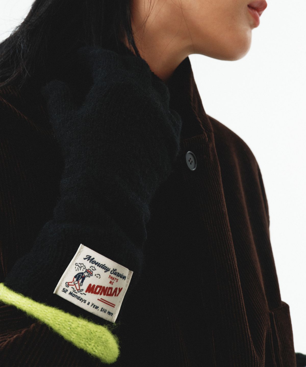 아이헤이트먼데이(I HATE MONDAY) [I26FW11] 소프트 라벨 글로브 블랙