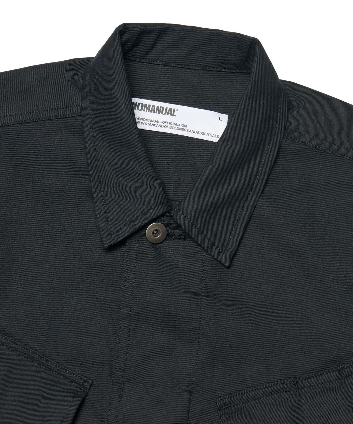 노매뉴얼(NOMANUAL) VTG JUNGLE FATIGUE JACKET - BLACK