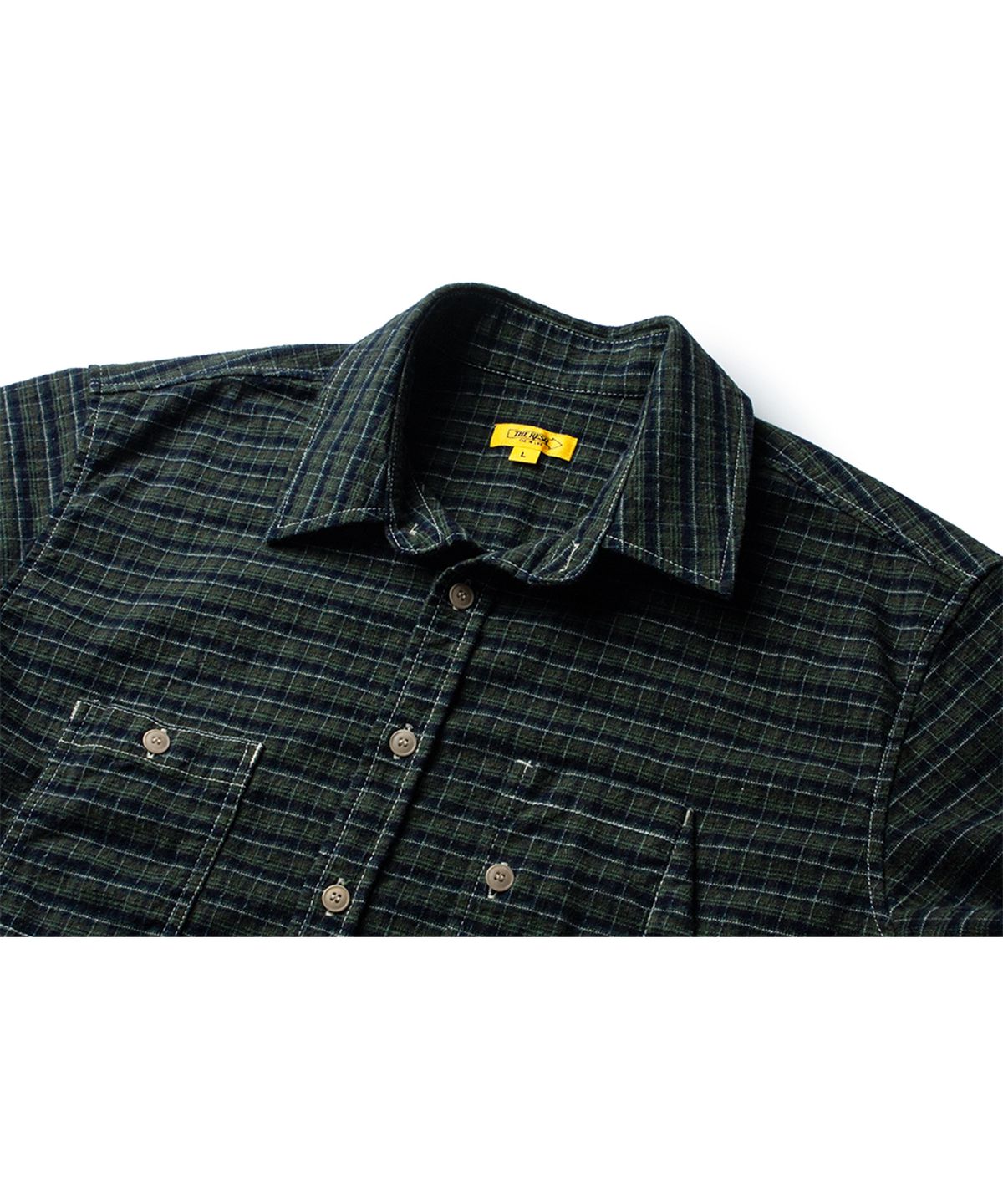 더 레스큐(THE RESQ) FLANNEL TEDDY SHIRT [CLASSIC GREEN]